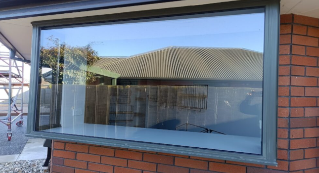 Clean Aluminium Frames on Sliding Doors